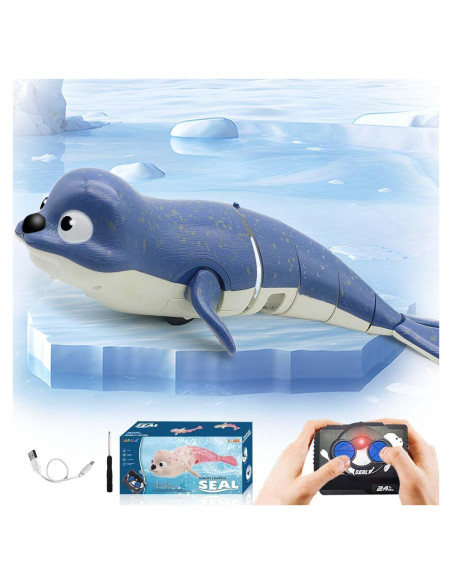 Juguete de piscina RC Sello CX Azul 27.9x12.7cm Batería Recargable