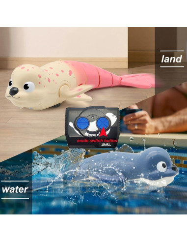 Juguete de piscina RC Sello CX Azul 27.9x12.7cm Batería Recargable