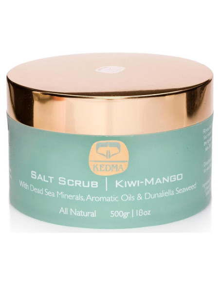 Exfoliante Corporal de Sal del Mar Muerto KEDMA 510 g Kiwi-Mango