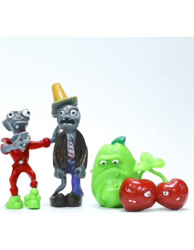 Conjunto de Juguetes Plantas y Zombies Maikerry 8 Piezas PVC