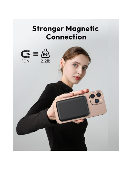Banco de Poder Magnético 10000mAh Bilivein Carga Rápida USB-C