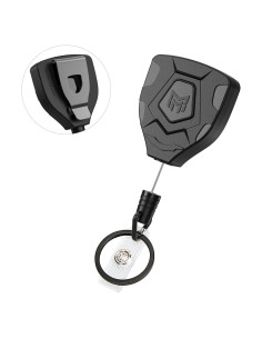 Llavero Retráctil MNGARISTA con Clip y Cable de Acero 80 cm