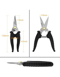 Tijeras multipropósito Stedi 18.29 cm acero inoxidable antideslizante 2
