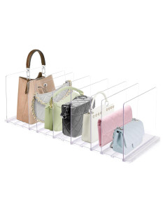 Organizador de Bolsos Acrílico SSAWcasa Ajustable 7 Bolsas