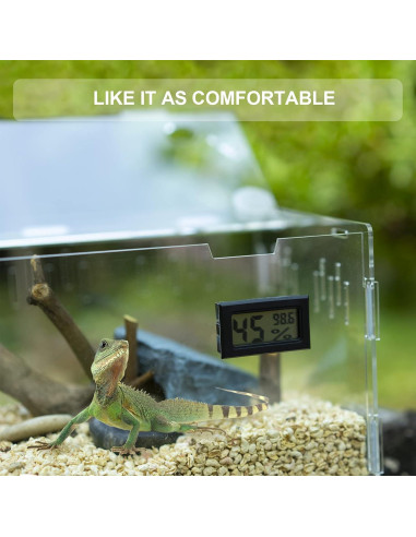 Tanque de Cría para Reptiles BETAZOOER 29x20cm con Higrómetro