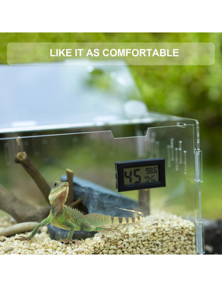 Tanque de Cría para Reptiles BETAZOOER 29x20cm con Higrómetro