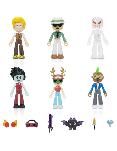 MM2 Paquete de Poderes Jazwares - 6 Figuras 6.99 cm + Accesorios