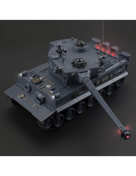 Tanque Tigre Alemán RC 1:28 EAHUMM con Sonido y Luz