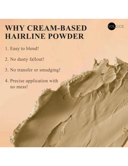 Polvo de Cabello VOLLUCK Instantáneo Negro - Cubre Raíces Grises