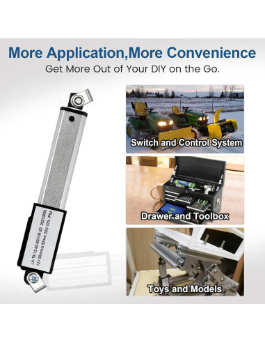 Actuador Lineal Eléctrico DC HOUSE 10mm 12V 4.5kgf