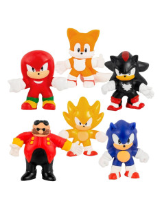 Heroes de Goo Jit Zu Minis Sonic Paquete de 6 Figuras Estirables