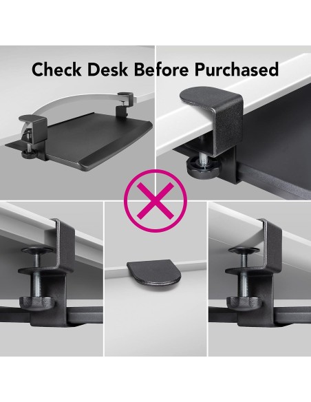 Bandeja de Teclado Ajustable EHO 20" Ergonómica para Escritorio Bandeja de Teclado Ajustable EHO 20" Ergonómica para Escritorio