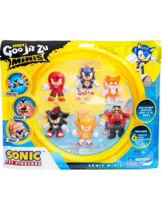 Heroes de Goo Jit Zu Minis Sonic Paquete de 6 Figuras Estirables 2