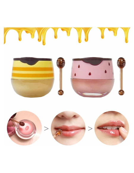 Bálsamo Labial Hidratante S-SNAIL-OO Miel y Fresa 2PCS