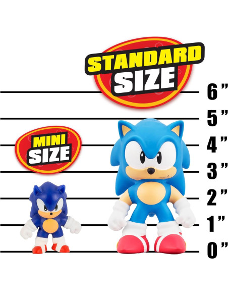 Heroes de Goo Jit Zu Minis Sonic Paquete de 6 Figuras Estirables