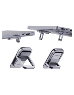 Soporte para Laptop Hagibis Ajustable Aluminio Gris 12-17"