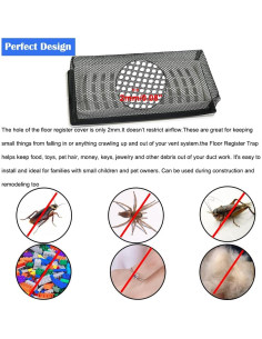 Trampas de Ventilación de Piso Feliey 4x10" - Paquete de 5 2