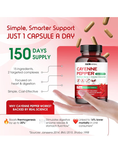 Suplemento Digestivo Liposomal Vital Herbal 150 Cápsulas