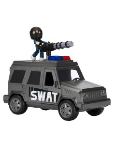Furgón SWAT Jailbreak Jazwares 20 cm con luces y figura