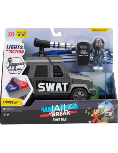Furgón SWAT Jailbreak Jazwares 20 cm con luces y figura 2