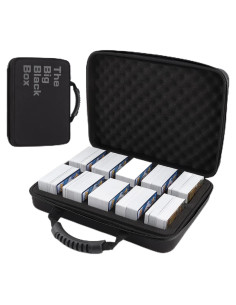 Estuche para Juegos de Cartas Wevbsiy Negro 2200+ Cartas