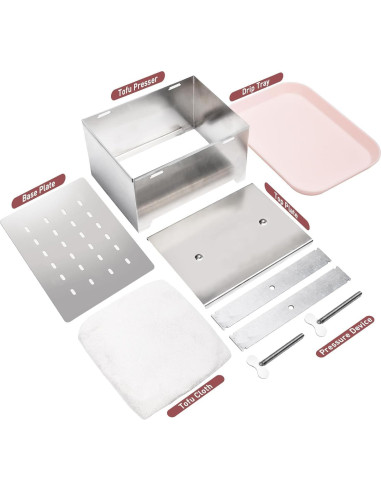 Prensa de Tofu Bendu Acero Inoxidable 16x12x9 cm