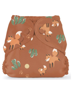 Cubierta de Pañal de Tela Esembly Zorros - Tamaño 1 (3.2-7.7 kg)