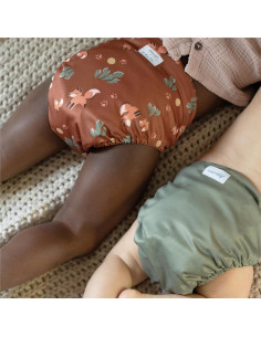 Cubierta de Pañal de Tela Esembly Zorros - Tamaño 1 (3.2-7.7 kg) 2