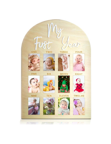 Tablero de Hitos de Cumpleaños Hongpar - Marco de Fotos 43x30.5cm