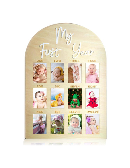 Tablero de Hitos de Cumpleaños Hongpar - Marco de Fotos 43x30.5cm