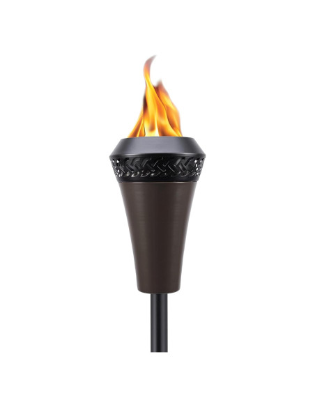 Antorcha de Metal TIKI Island King 165 cm Resistente a la Intemperie