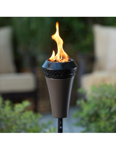 Antorcha de Metal TIKI Island King 165 cm Resistente a la Intemperie