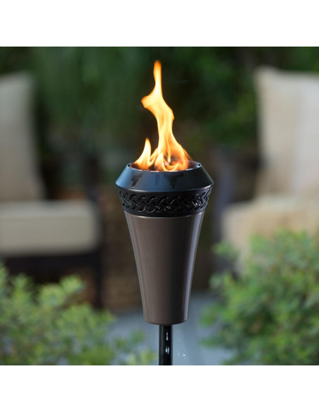 Antorcha de Metal TIKI Island King 165 cm Resistente a la Intemperie