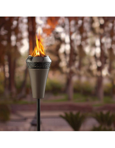 Antorcha de Metal TIKI Island King 165 cm Resistente a la Intemperie