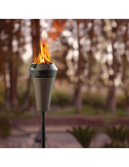 Antorcha de Metal TIKI Island King 165 cm Resistente a la Intemperie