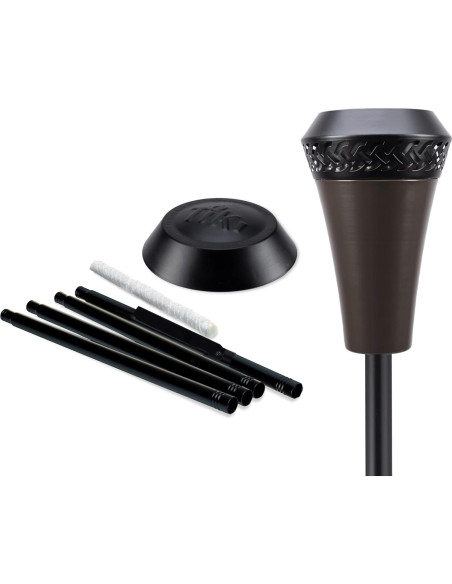 Antorcha de Metal TIKI Island King 165 cm Resistente a la Intemperie
