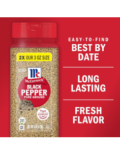 Pimienta Negra Molida McCormick 170 g - Sabor Intenso 2