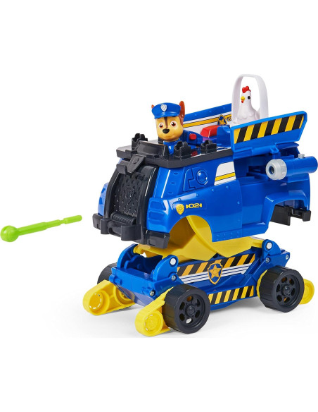 Vehículo Transformador de Rescate Chase Paw Patrol con Figuras