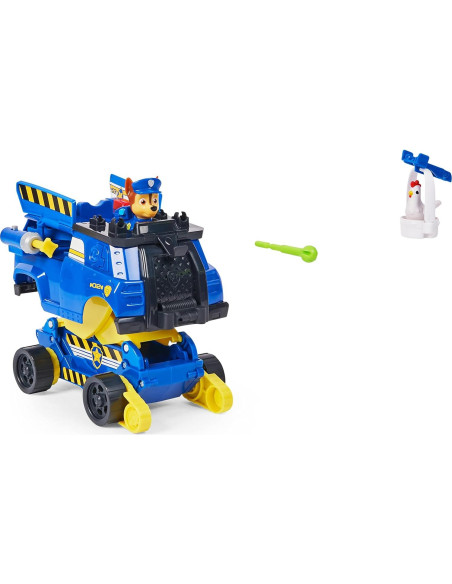 Vehículo Transformador de Rescate Chase Paw Patrol con Figuras