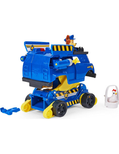 Vehículo Transformador de Rescate Chase Paw Patrol con Figuras
