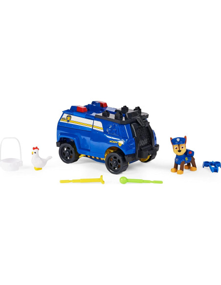 Vehículo Transformador de Rescate Chase Paw Patrol con Figuras