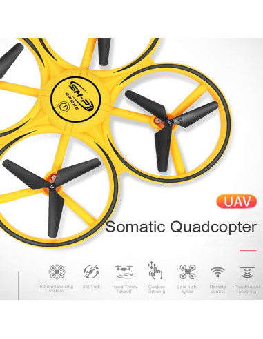 Dron Controlado por Gestos Genérico Mejorado 2025 para Niños