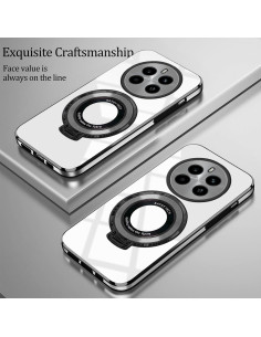 Funda Honor Magic 7 Pro Silicona Negra con Soporte Anillo 2