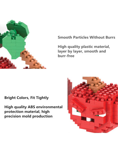 Set de Juguetes de Plantas y Zombies BASHERISE - Bloques de Construcción