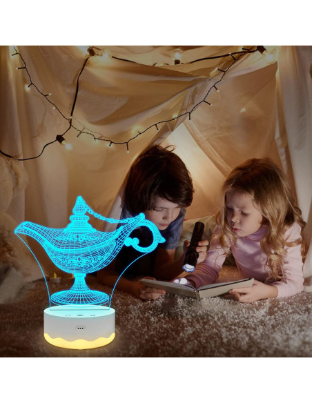 Lámpara mágica 3D Aladino Lampeez con control remoto 16 colores