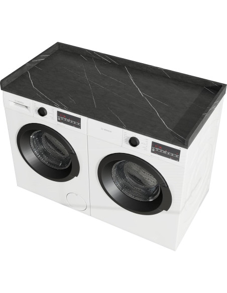 Encimera para Lavadora y Secadora Vomavex 70x137cm Mármol Negro