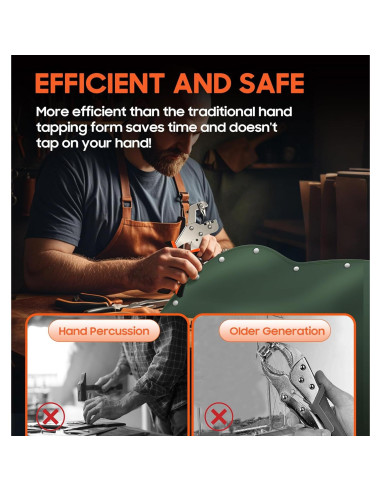 Kit de Sujetadores a Presión Toolhoper 300 Piezas 15mm Naranja