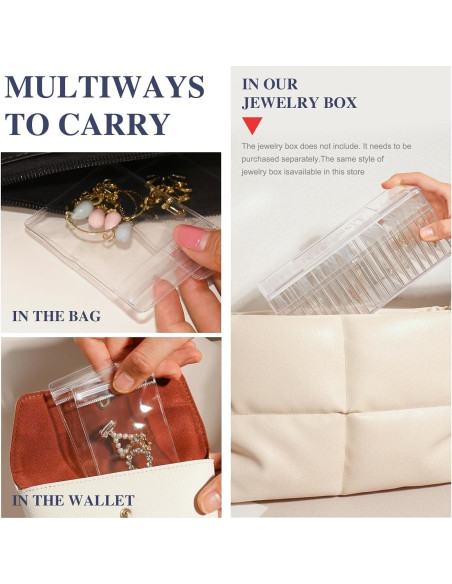 20 Bolsas de Joyería Transparente HOMEHIVE Antioxidante