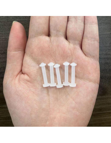 Anillo de pezón plano Bioplast 8G flexible - 5 piezas