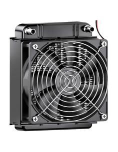 Radiador de Refrigeración por Agua Clyxgs 80mm Aluminio Negro